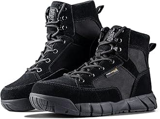 FREE SOLDIER Waterproof Hiking Work Boots Men's Tactical Boots 6 Inches Lightweight Military Boots Breathable Desert Boots