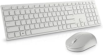 Pro Keyboard and Mouse - KM5221W - US English - White - USB Plunger Wireless RF 2.40 GHz Keyboard - English (Canada) - White - USB Wireless RF Mouse - Optical - 4000 dpi - Scroll Wheel - - Volume