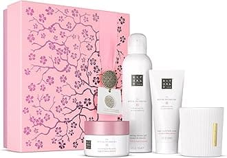 Gift Set The Ritual of Sakura Medium - Home and Skincare Products Enriched with Cherry Blossom and Rice Milk - Bath Gift Box with Renewing and Soothing Properties