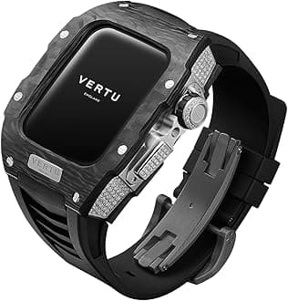 VERTU H1 Diamonds Smart Watch for Men, Mechanical Smartwatch for Android with 1.85" Sapphire Display, Answer/Make Call, Fitness Watch, Blood Oxygen, Heart Rate and 100+ Sports Modes (Black)