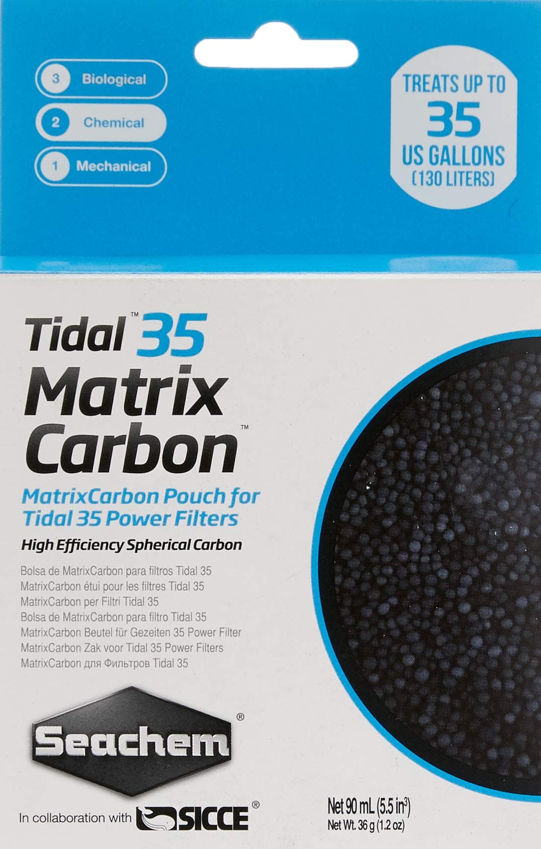Seachem Tidal Filter 35 Matrix Carbon 90 ml