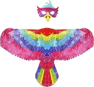 D.Q.Z Bird-Wings-Eagle-Costumes for Kids Dress Up Toys Parrot Halloween Role Play Animal Party