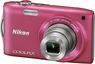 Nikon Coolpix S3300 Digital Camera - Pink (16MP, 6x Optical Zoom) 2.7 inch LCD (Renewed)