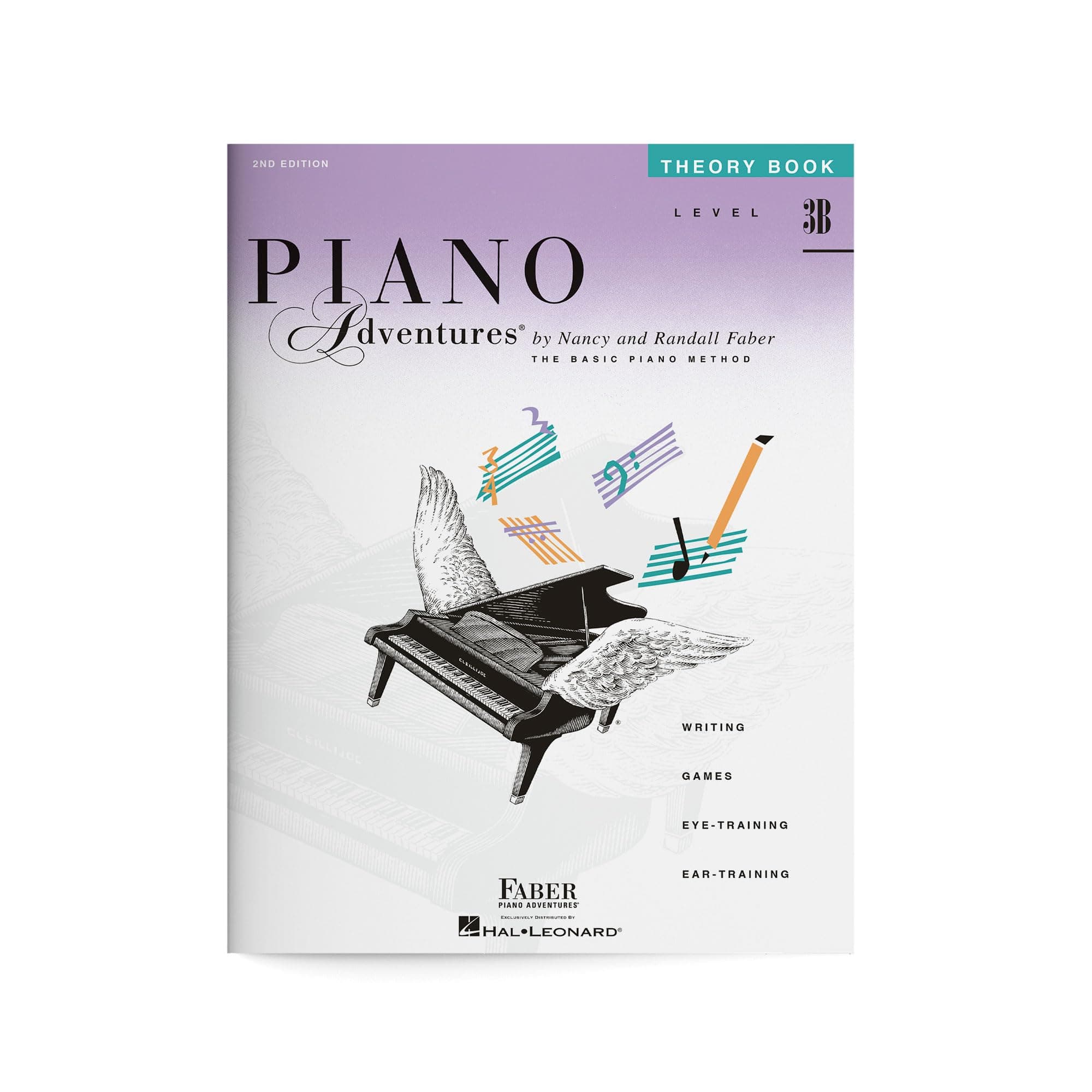 Piano Adventures: Theory Book - Level 3B, 2nd Edition | Music Theory Workbook for Piano Students | Sheet Music and Ear Training Book with Chords and Rhythm Exercises | Faber Piano Method Book