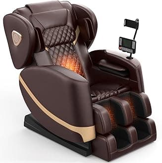 2025 Massage Chair Full Body, Zero Gravity Massage Chair with 10 Fix Rollers, Heating, Foot Massage, Auto Modes, Bluetooth Speaker, Touch Screen Controller
