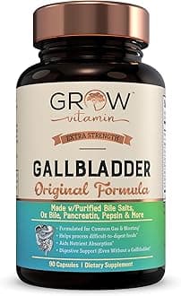 Original Gallbladder Formula - Made w/Purified Bile Salts & Ox Bile Digestive Enzymes - Includes Carefully Selected Digestive Herbs - 90 Capsules