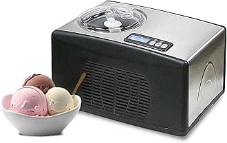Whynter Ice Cream Maker Machine 1.6 Qt. Automatic with Built-In Compressor, LCD Digital Display & Timer, No Pre-Freezing, ICM-15LS, Stainless Steel