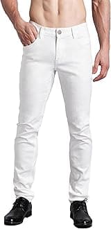 Jeans Pants Slim Fit, Younger-Looking Fashionable Colorful Comfy Stretch Jeans Pants for Men, Skinny Jeans Stretch Fit …