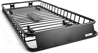 MAXXHAUL 50506 64" x 39" x 6" Heavy-Duty Universal Steel Roof Rack, Black