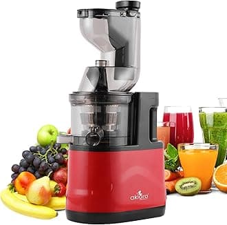 Akiara Cold Press Juicer for Home - Electric Slow Juicer Machine for Fresh, Nutrient-Rich Cold Compressed Fruit Juices - Ideal for Healthy Home Juicing Comes With Jar and Feeding Tube
