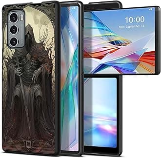 The Death for LG Wing 5G 6.8" Phone Case, Slim Phone Case for LG Wing (2020), Hard PC Shookproof Wireless Charging Men/Women Cover for LG Wing 5G