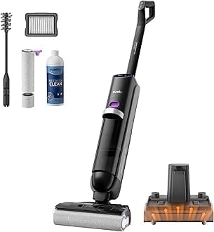 Eureka Cordless Wet Dry Vacuum Cleaner and Mop,170° Reclinable,185°F Hot Air Self-Cleaning Vacuum,Long Run Time,Great for Hard Floors Pet Hair Sticky Messes，RapidWash 730, Purple