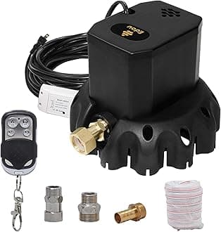 EDOU DIRECT Remote Control Pool Cover Pump Black Edition - Heavy-Duty, High-Efficiency Pump for Above Ground & Inground Pools - 1,200 GPH Max Flow, 75W, 16' Hose & 3 Adapters Included