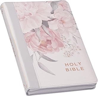 KJV Bible Deluxe Gift Faux Leather Floral Printed W/Zipper Imitation Leather – 20 August 2024