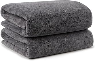 Orighty Microfibre Bath Towels Pack of 2(27'' x 54'') - Soft Feel, Highly Absorbent, Quick Drying for Body, Sport, Yoga, SPA, Fitness - Grey