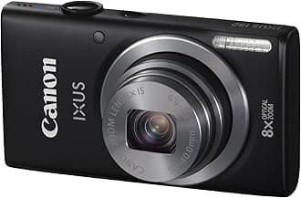 Canon IXUS 132 Digital Camera - Black (16MP, 28mm Wide Angle, Eco Mode, 8x Optical Zoom) 3.2 inch LCD