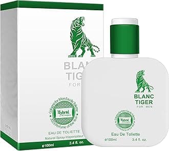 Hybrid & Company Blanc Tiger For Men Confident And Agile Masculinit Scent Mens Perfume,3.4 Fl Oz