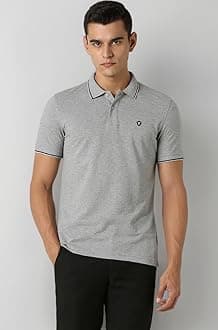 Men's Cotton Solid Regular Fit Collar Polo T-Shirt