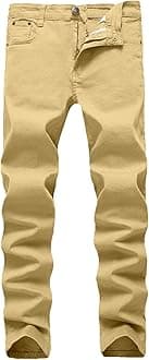 Men's Slim Fit Skinny Stretch Comfy Denim Jeans Pants