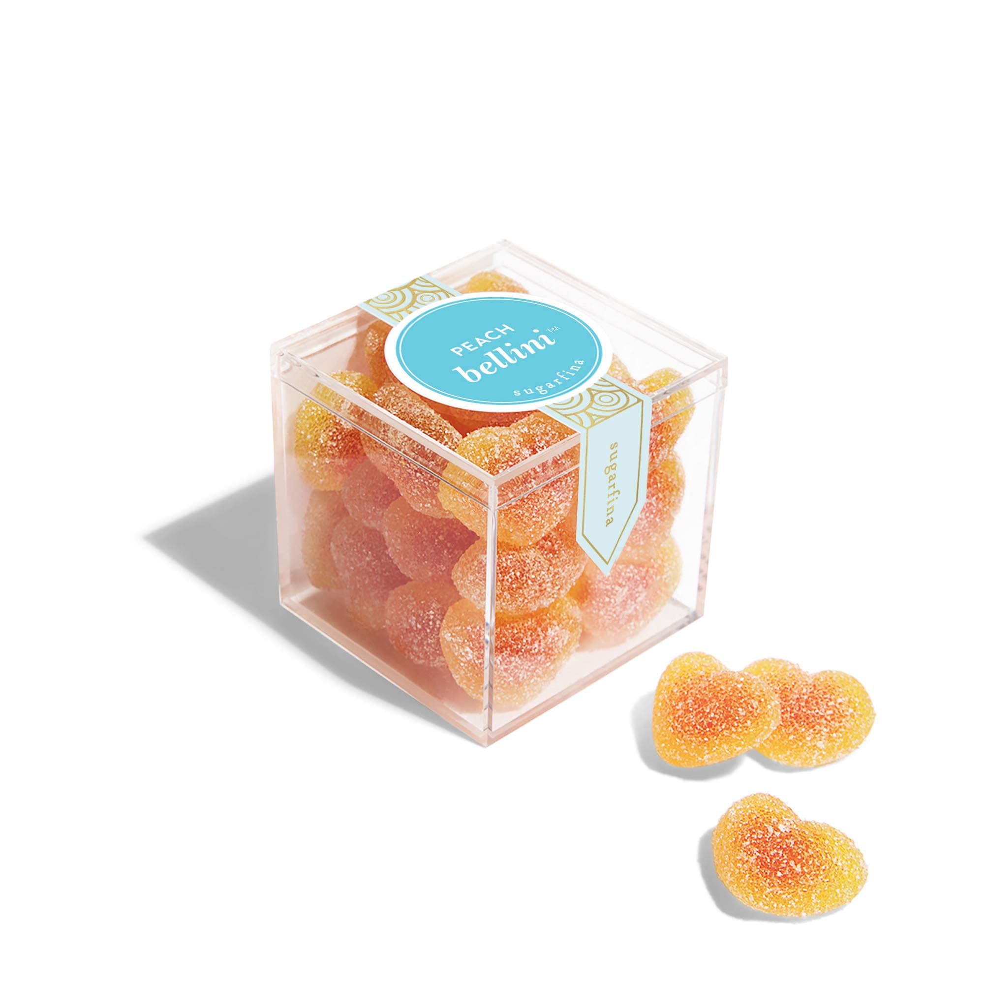 Sugarfina Peach Bellini Small Candy Cube, Gummies, 3.6 oz, 1 Count