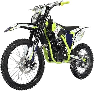 X-PRO 250cc Dirt Bike Zongshen Brand Engine, 5-Speed Manual Transmission, Electric/Kick Start! Big 21"/18" Wheels! (Green)