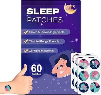 Sleep Patches, 60 Pack Upgraded Sleep Patches for Adults, Made of All-Natural Ingredients, Natural Plant-Based Sleep Support for Men and Women, that Last All Night，Easy to Use