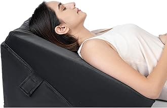 FOVERA Adjustable Bed Wedge Memory Foam Pillow with 7 Ways of Elevated Inclines for Acid Reflux, GERD, Snoring, Heartburn, Post-Surgery (Velvet Dark Grey, Standard - 22 x 22 x 12 Inch)