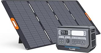 ALLWEILiFePO4 Portable Power Station 2400W(Surge 4800W) with 1x 400W Solar Panel Included, Fast Charge in 1.5H, 4 AC Outlet, 2048Wh Solar Generator for RV Camping Emergency Outdoor Home Use