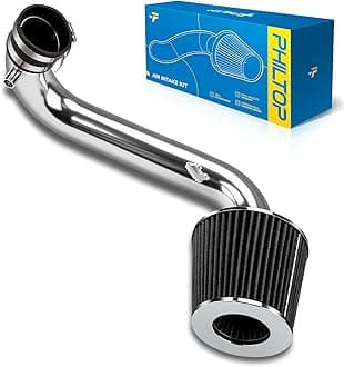 PHILTOP Cold Air Intake Kit for Honda Civic 2001 2002 2003 2004 2005 1.7L L4 (Black)