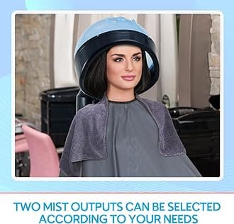 Jecery 4 Pcs Hair Care Styling Tools Set, Include Hair Steamer and Color Processor, Hair Dyeing Heat Cap for Deep Conditioning Cap Styling Hair Comb Double Side Brushes Grey Towel for Home Salon Use