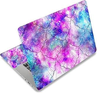 Colorful Shell 12.1 13 13.3 14 15 15.4 15.6 Inches Personalized Laptop Skin Sticker Decal Universal Netbook Skin Sticker Reusable Notebook PC Art Decal Protector Cover Case by AORTDES