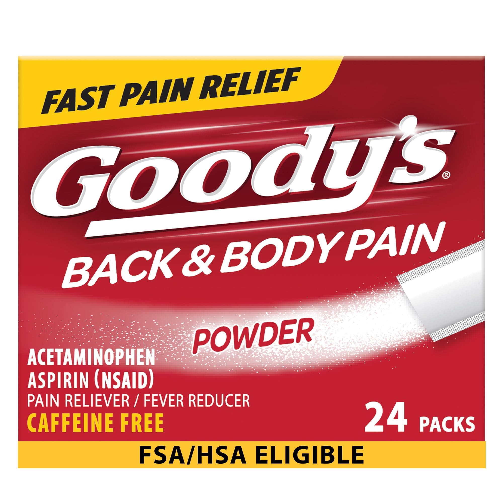 Goody's Back and Body Pain Relief Powder, 24 ct (Pack of 1)