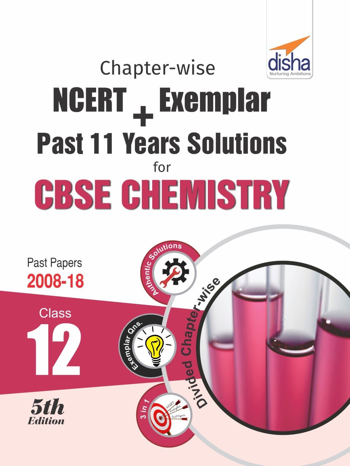 Chapter-wise NCERT + Exemplar + Past 11 Years Solutions for CBSE Class 12 Chemistry 5th Edition