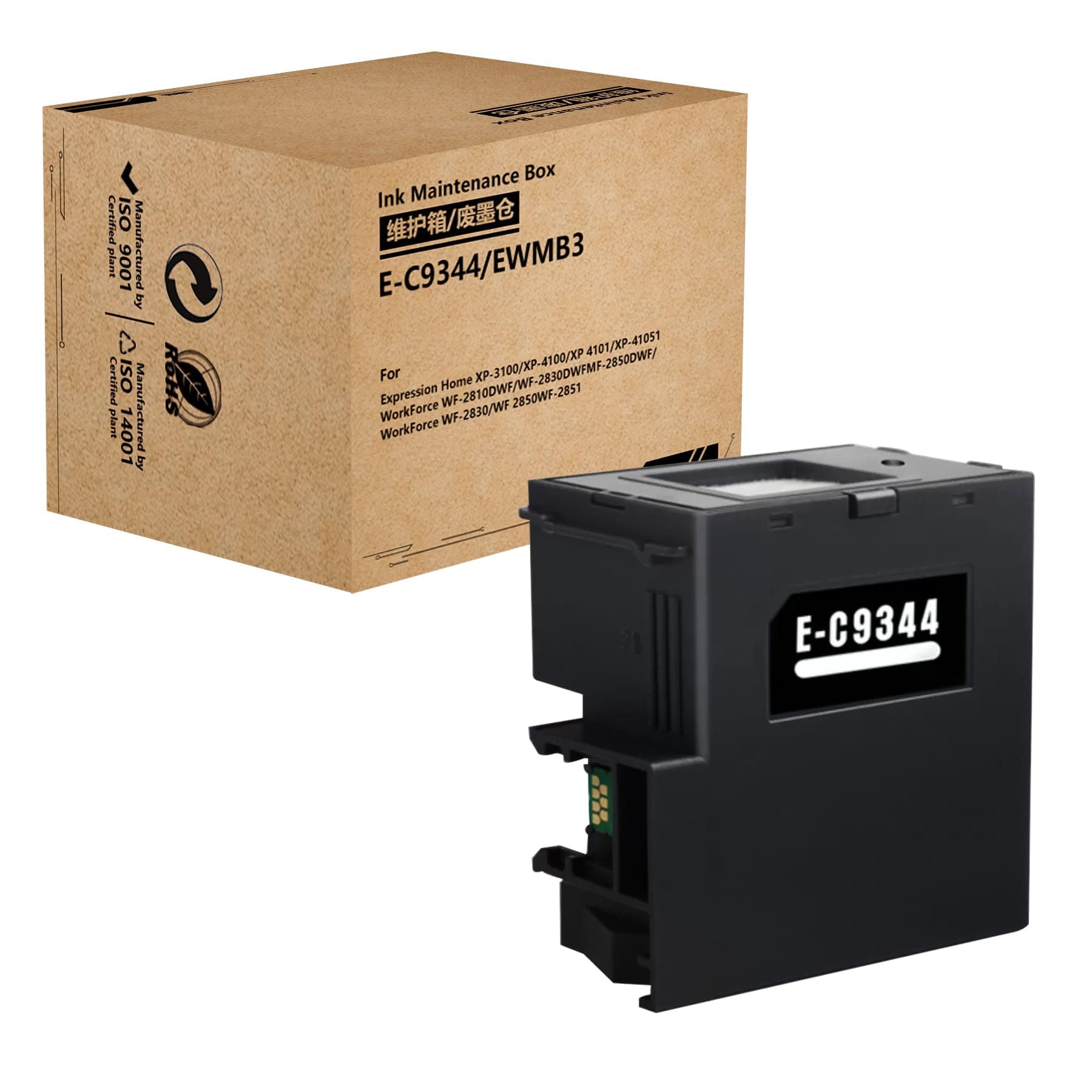 HEMEINY C9344 Ink Maintenance Box Compatible with Expression Home XP-3100 XP-4100 XP-4101 XP-4105 XP-4200 XP-4205,WF-2930 WF-2950 WF-2810 WF-2830 WF-2850 WF-2851 Printer