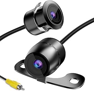 Reverse Backup Camera,RAAYOO L002 2-in-1 Universal Car Front/Side/Rear View Camera,2 Installation Options,Removable Guildlines,mirror non-mirror image,12V only