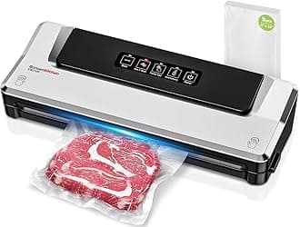 Bonsenkitchen Vacuum Sealer Machine Multiple Modes​​ | External Vacuum System, Silver​​
