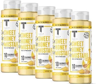 Taste Flavor Co. Grilling, Dipping Sauce and Marinade, Great Tasting, Low-Calorie Sauces, Keto Friendly, No Oils (5 Pack, Sweet Honey Mustard)