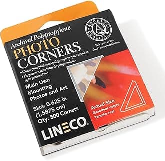 Lineco Infinity Archival Clear Photo Corners pack of 500 by Lineco