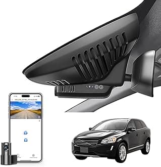 Front 4K & Rear 1080p Dash Cam Custom for Volvo XC60 2013 2014 2015 2016 2017(Model B),T5 T6 Gen 1 Facelift Accessories,OEM Look, UHD 2160P Video, WiFi & App,Easy to Install,128GB Card