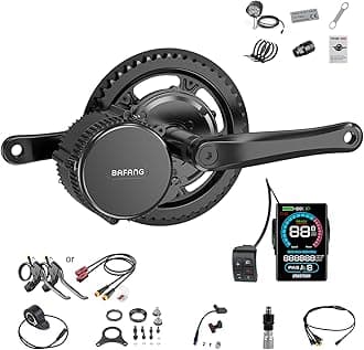 BAFANG 750W Mid Drive Kit,Mid Drive Ebike Conversion Kit Brushless Upgraded Motor with LCD Digital Display Chainring for Commuter Bike,Recumbent Trike,Mountain Bike,Cargo Bike