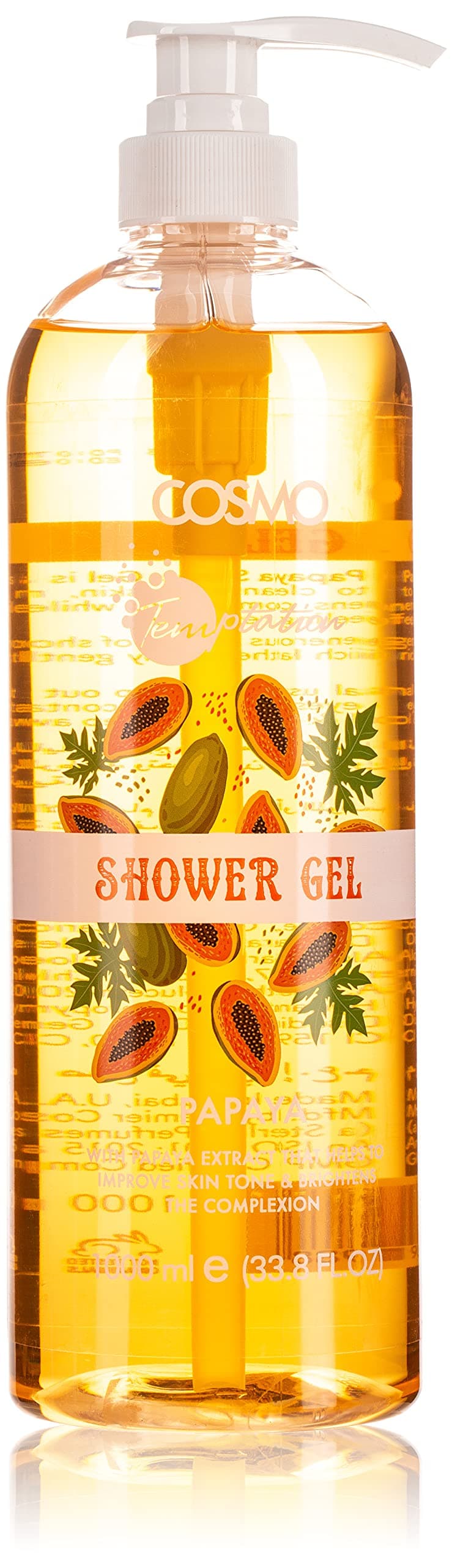 Temptation Shower Gel Papaya, 1000Ml