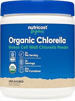Organic Chlorella Powder 8oz - 3000mg Per Serving - Non-GMO, Gluten Free