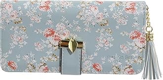 Pomelo Best Women's Purse Multicoloured Striped Wallet, Chinarose, M, Classic