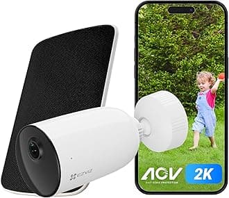 – 2025 Solar Camera Wireless, 24/7 Recording HD, CCTV Camera Outdoor, Human Vehicle Detection, Colour Night Vision, 2-Way Audio, 5W Solar Panel Included (CB3 Kit)