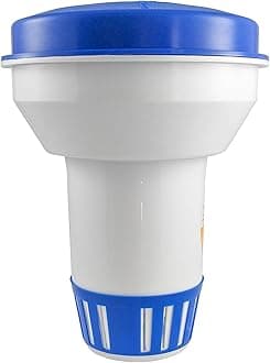 FibroPool Supersize Floating Chlorine Tablet Dispenser - Holds 3 Pounds of Tablets - 12 Inches Long - Adjustable Release