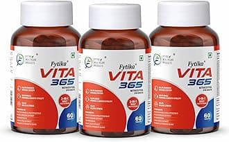 FYTIKAHEALTHCARE PRODUCTS Vita 365, Multivitamin Tablet With Probiotics Vitamin B12, C, D3, E, Zinc, Biotin, Mineral, Ginseng & Ashwagandha, Enhances Energy, Immunity, Hair & Skin (Pack Of 3)