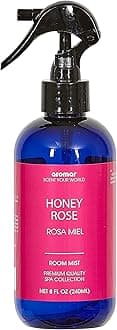 Aromar Essential Room Mist and Fabric Spray with Natural Freshener Aromatherapy for a Fresh and Rejuvenated Home 8 oz Honey Rose