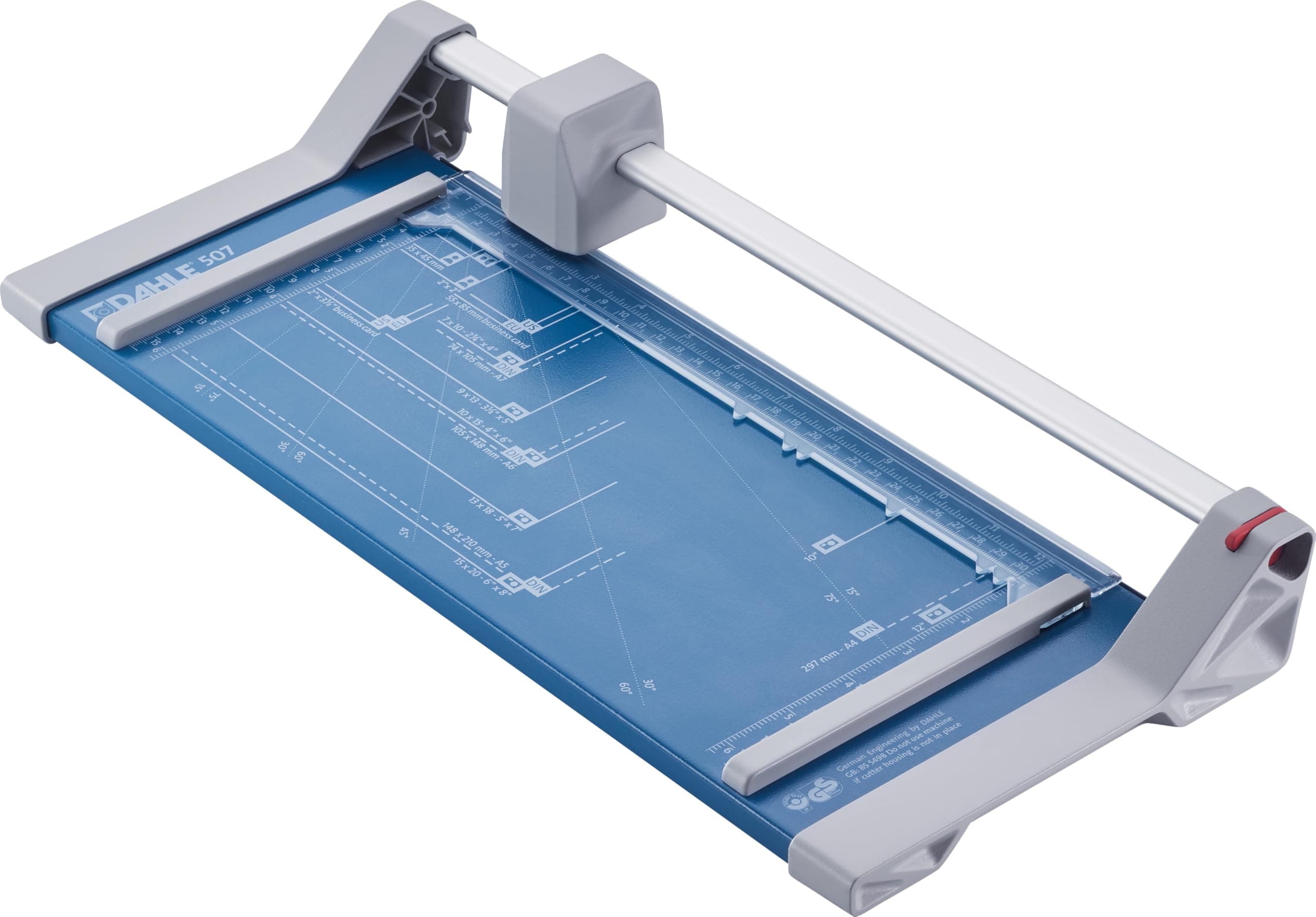 Dahle 507 Craft Creative DIN A4 Self-Sharpening Paper Trimmer Guillotine with Safety Cutting Protection, Blue