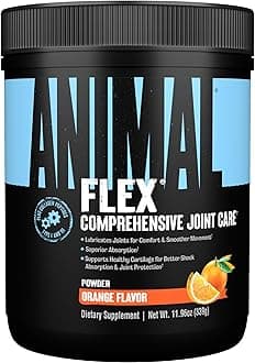 ANIMAL Flex Comprehensive Joint Care - 4 Unique complexes for Joints, Bones, and Cartilage - with Vitamins A and E, glucosamine, Flaxseed Oil, and hyaluronic Acid - Orange, 369g