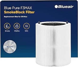 Blue Pure 311i Max SmokeBlock Genuine Replacement Filter, Extra Carbon Captures 99.99% of Wildfire Smoke, fits Blue Pure 311i Max Air Purifier